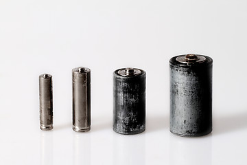 Image showing Old batteries