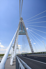 Image showing The Megyeri bridge detail 
