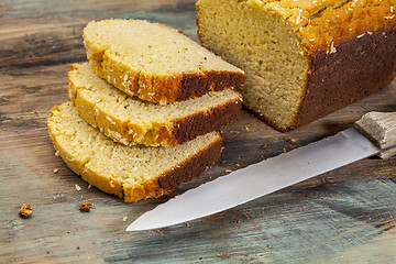 Image showing coconut bread slices