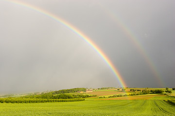 Image showing The end of the rainbow