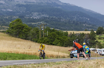 Image showing Yellow Jersey- Christopher Froome