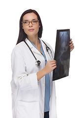 Image showing Female Doctor or Nurse with X-Ray Looking To The Side