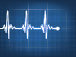 Image showing Abstract heart beats cardiogram. EPS 10