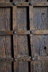 Image showing Vintage wooden door