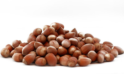 Image showing Tasty hazelnuts, close up