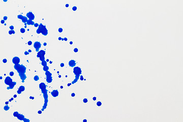 Image showing Blue splatter