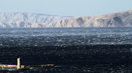 Image showing Raging sea with furious waves