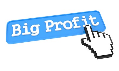 Image showing Big Profit Button with Hand Cursor.