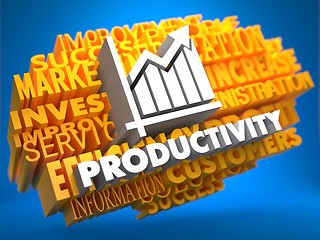 Image showing Productivity. Wordcloud Concept.