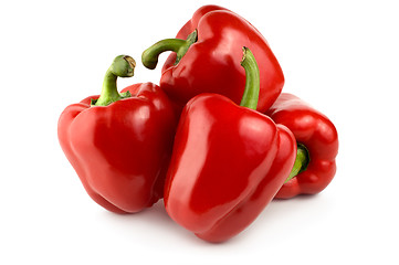 Image showing Four red pepper