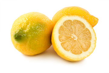 Image showing Three ripe lemons