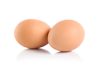 Image showing Two eggs