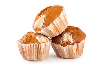 Image showing Cakes in cup isolated