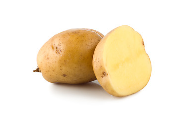 Image showing Two potatoes