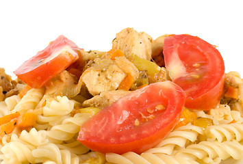 Image showing Pasta with meat