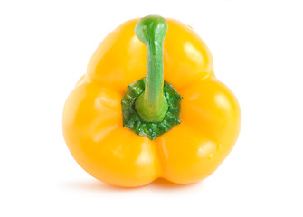 Image showing Ripe raw yellow pepper