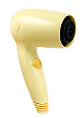 Image showing Yellow hair dryer