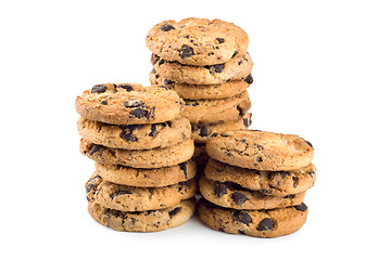 Image showing Three stacks cookies