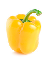Image showing Yellow bell pepper isolated on white