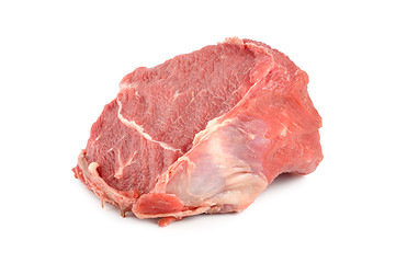 Image showing Red meat on a white