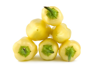 Image showing Ripe yellow peppers