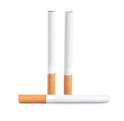 Image showing Three cigarettes (Path)