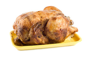 Image showing Fried chicken on a plate