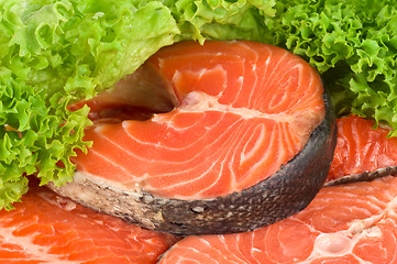 Image showing Raw salmon