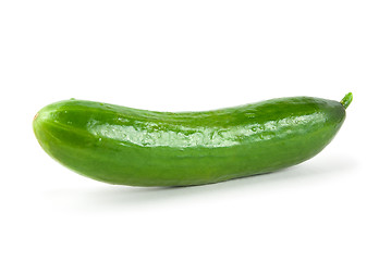 Image showing Cucumber on white background