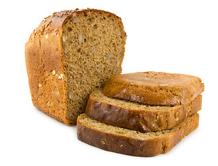 Image showing Bread isolated on a white