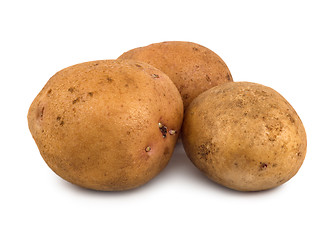 Image showing Three potatoes