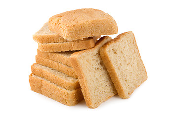 Image showing Bread isolated on white background