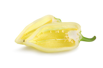 Image showing Yellow bell pepper isolated