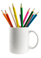 Image showing Cup with pencils