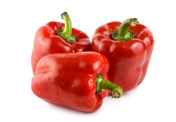 Image showing Three red peppers