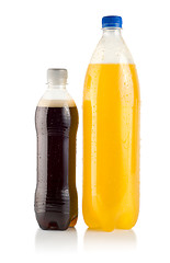 Image showing Two bottles of soda
