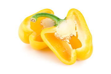 Image showing Two yellow peppers