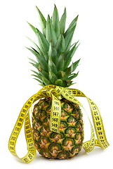 Image showing Ripe juicy pineappl