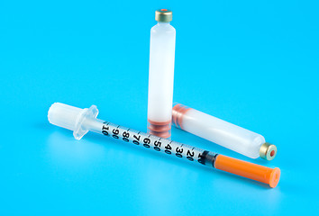 Image showing Insulin and syringe