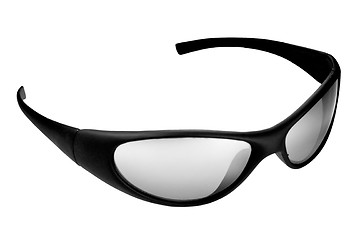 Image showing Black and white sunglasses