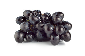 Image showing Ripe blue grape isolated