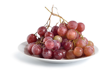 Image showing Grapes in a plate