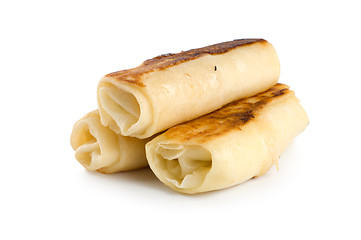 Image showing Pancakes with cottage cheese