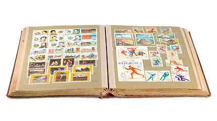 Image showing Stamp album