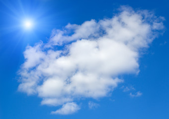 Image showing Sun and sky