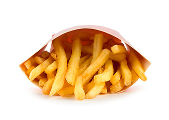 Image showing Fries in a red carton box