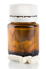 Image showing Bottle of pills