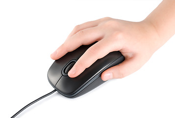 Image showing Computer mouse in hand