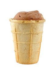 Image showing Brown ice cream