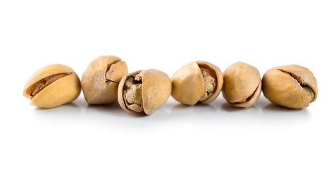 Image showing Pistachios isolated on white